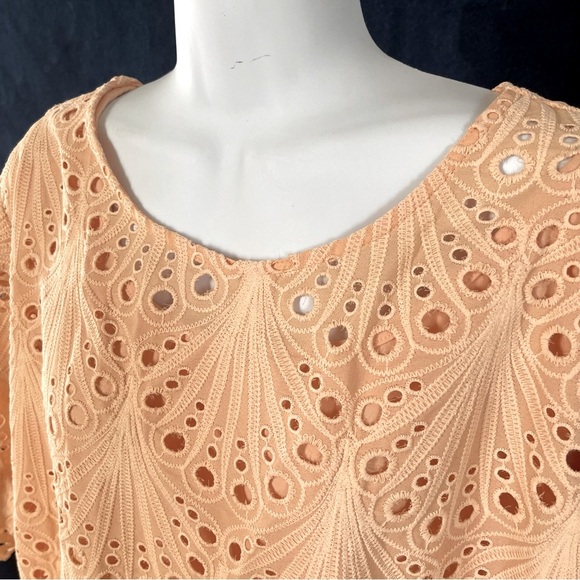 Beautiful by Lawrence Zarian coral blouse size 3XL - Picture 5 of 7